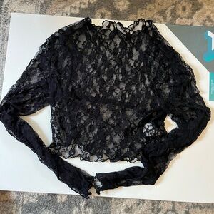 Sheer lace long sleeve top (4/$15)